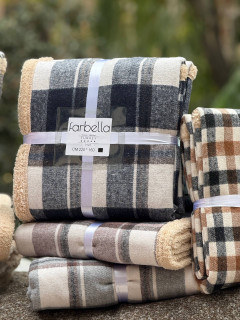 پتو تدی یکنفره ترک سایز 160×220 برندAbercrombie(ابرکرومبی)