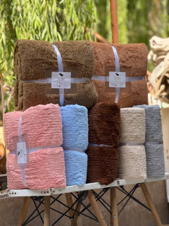 پتو تدی یکنفره ترک سایز 160×220 برندAbercrombie(ابرکرومبی)