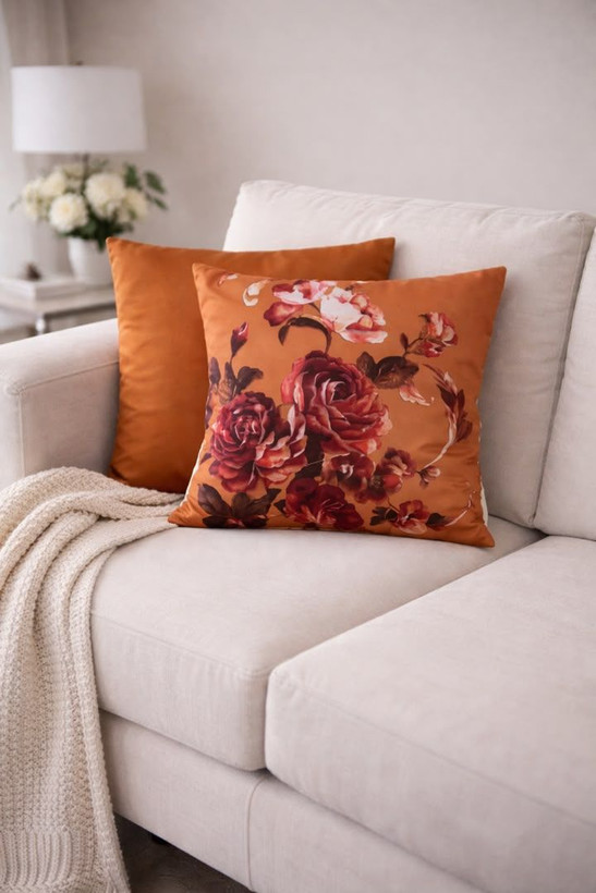کوسن ترک چاپی جفتی 45×45 بدون الیاف