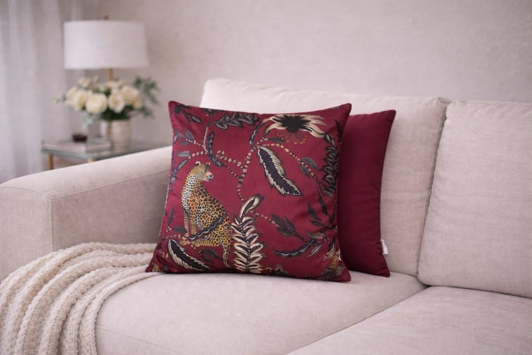 کوسن ترک چاپی جفتی 45×45 بدون الیاف