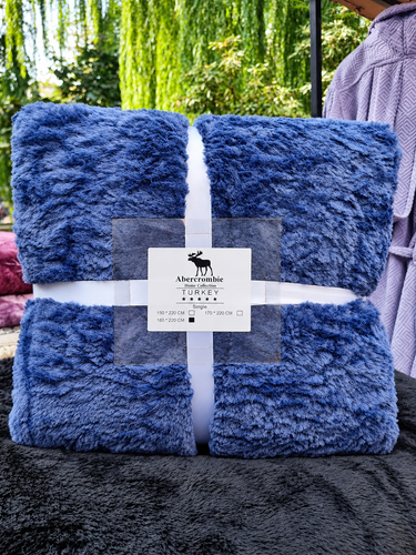 پتو تدی یکنفره ترک سایز 160×220 برندAbercrombie(ابرکرومبی)