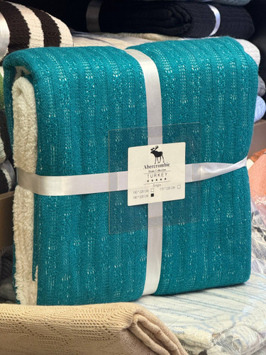 پتو تدی یکنفره ترک سایز 160×220 برندAbercrombie(ابرکرومبی)