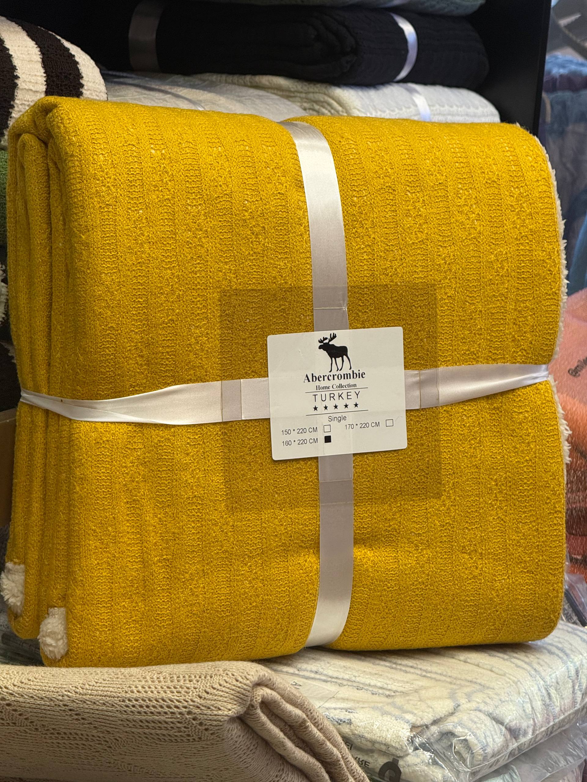 پتو تدی یکنفره ترک سایز 160×220 برندAbercrombie(ابرکرومبی)
