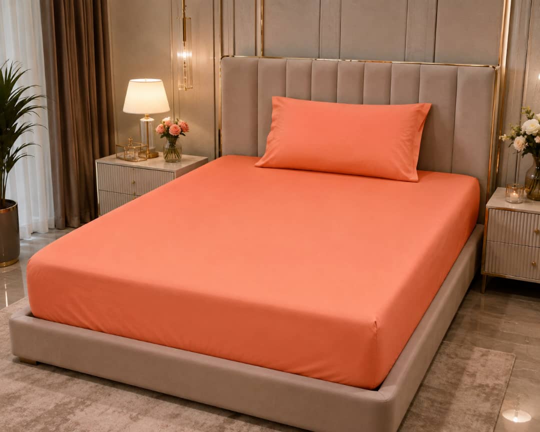 ملحفه یکنفره کشدار با روبالشتی سایز 160×200