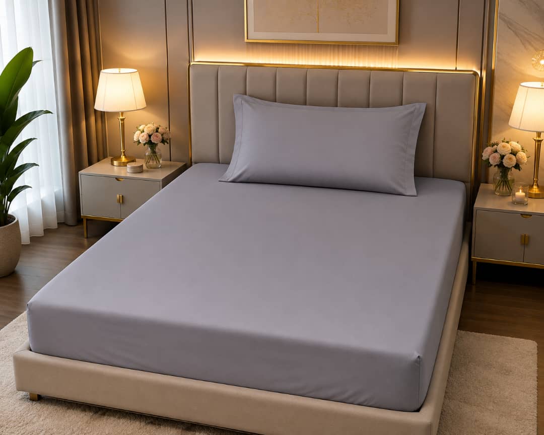 ملحفه یکنفره کشدار با روبالشتی سایز 160×200